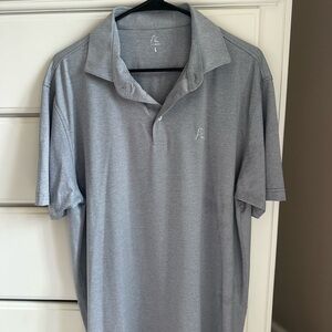 RhoBack Men’s Light Gray Collared Shirt (L)